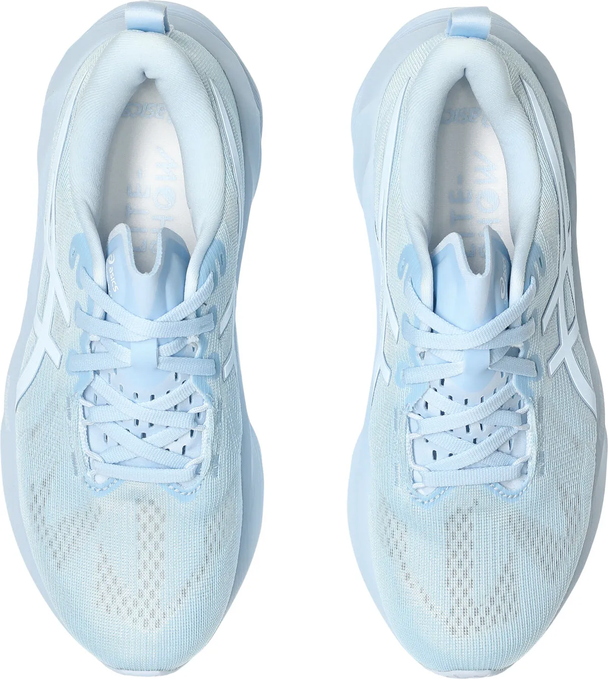 Asics NovaBlast 5 Lite-Show Womens Running Shoes - Blue Friction Reducing Insole Stability Pods