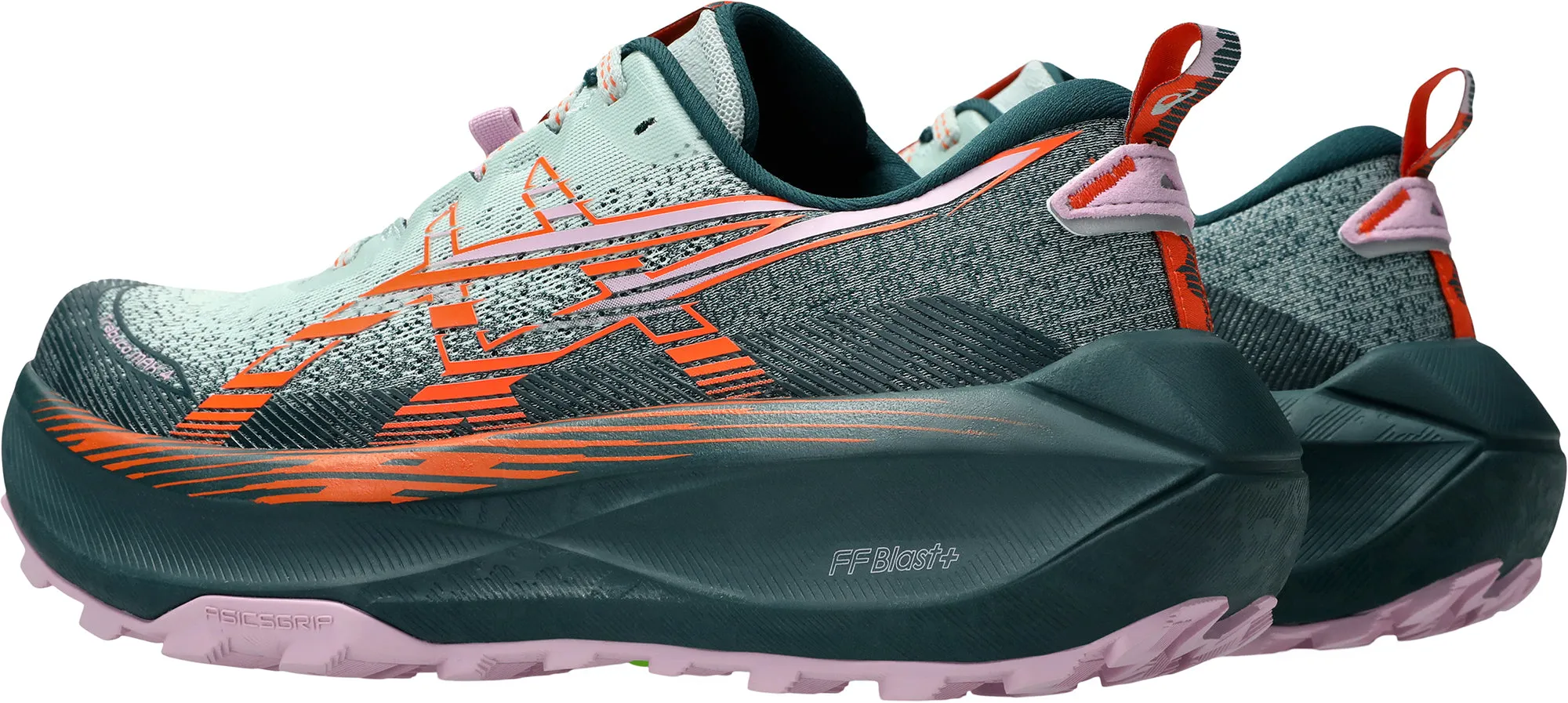 Asics Trabuco Max 4 Womens Trail Running Shoes - Green Bacteria Resistant Lining Speed Response