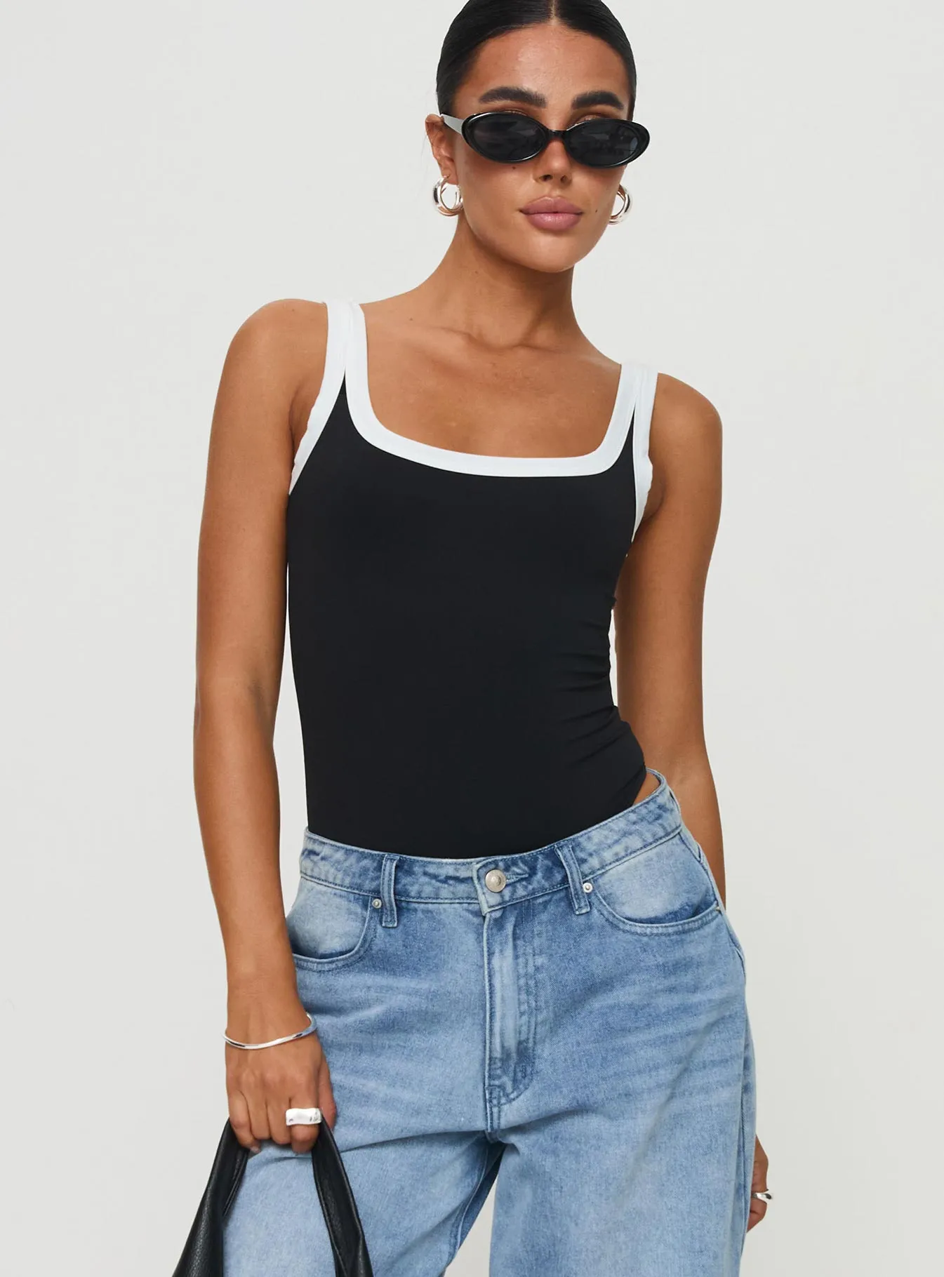 Astrea Bodysuit Black / White Lightweight Comfort miners