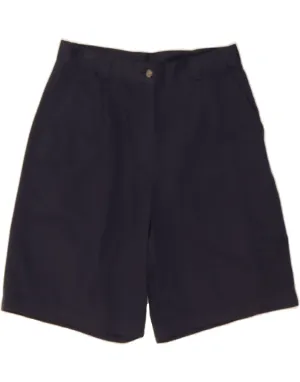 L.L.BEAN Womens Chino Shorts US 10 Large W30  Navy Blue Cotton Holiday Travel No Chafe Edging