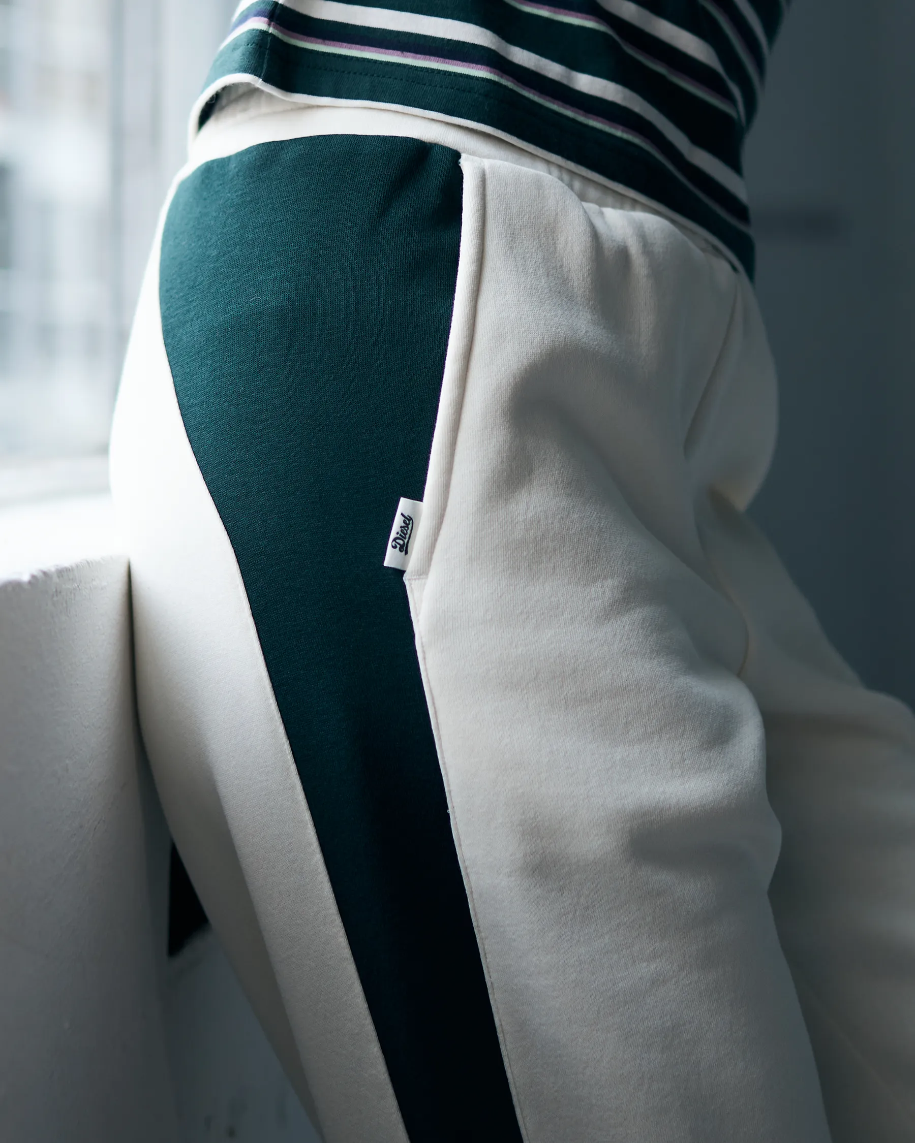 Cozy Design DoubleLayerReinforcement Azalea Joggers Ivory