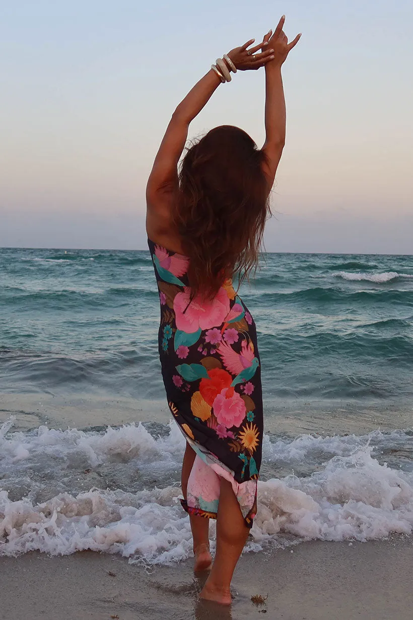 Comfy Layers Beach Bar Strapless Dress