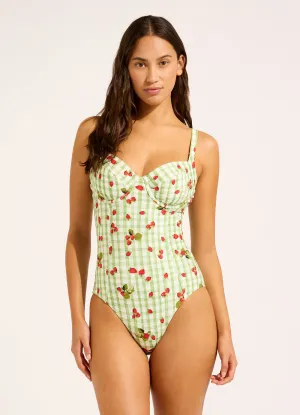 Swim Fashion Beach Picnic DD One Piece Swimsuit