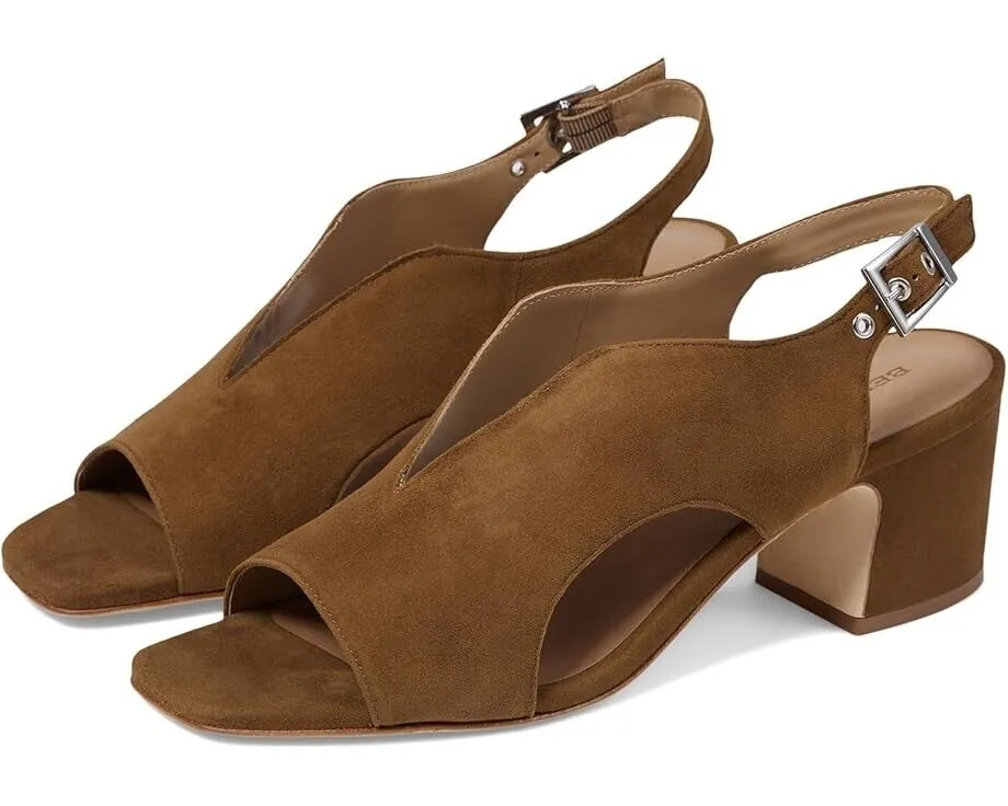 Bernardo Bedford Heeled Sandal Women's US 9.5M Medium Safari Suede Buckle FZP024 (9.5,Safari) Anti Abrasion