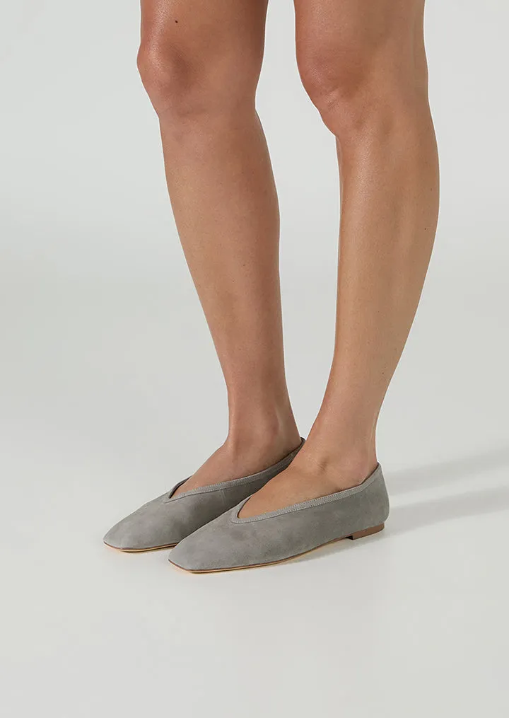 Style Trip Runway Mood Bianca Grey Suede