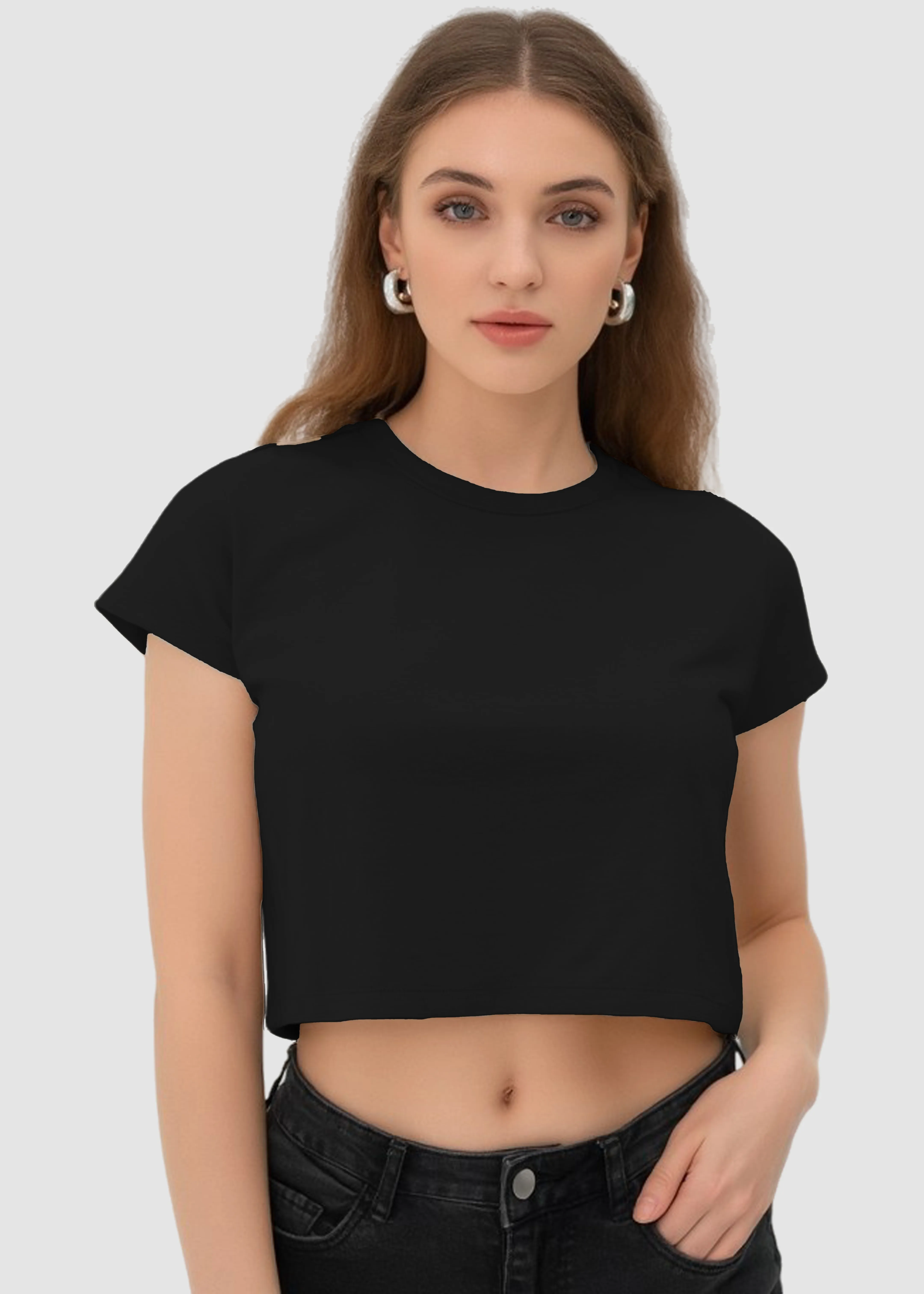 Black Crop Top | FC39 Beach relaxation