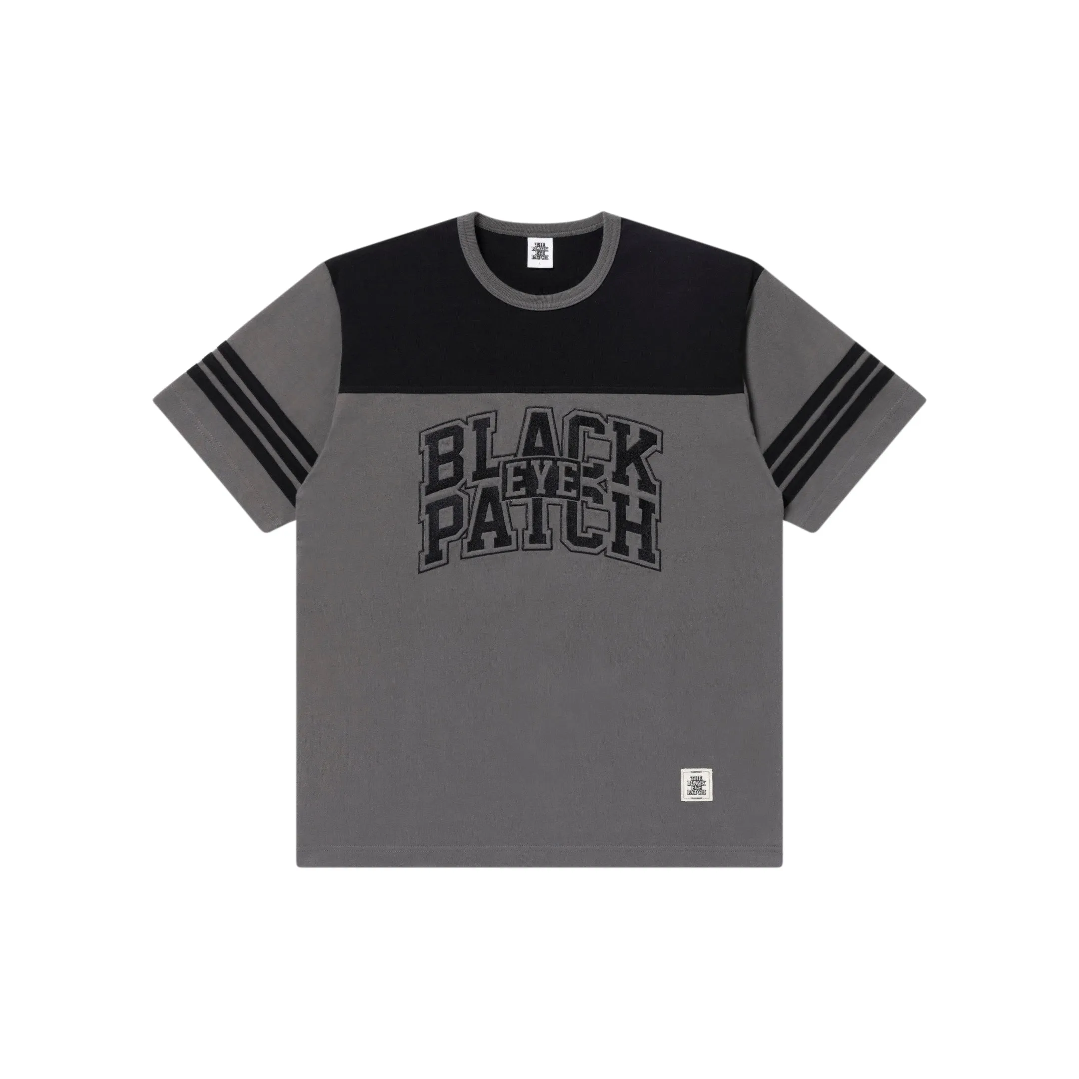 BLOCK COLLEGE 2 TONE HOCKEY TEE CHARCOAL Vibrant Prints