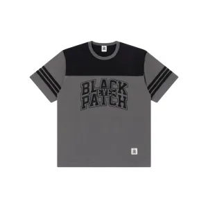 futuristic Chic Outfit BLOCK COLLEGE 2 TONE HOCKEY TEE CHARCOAL