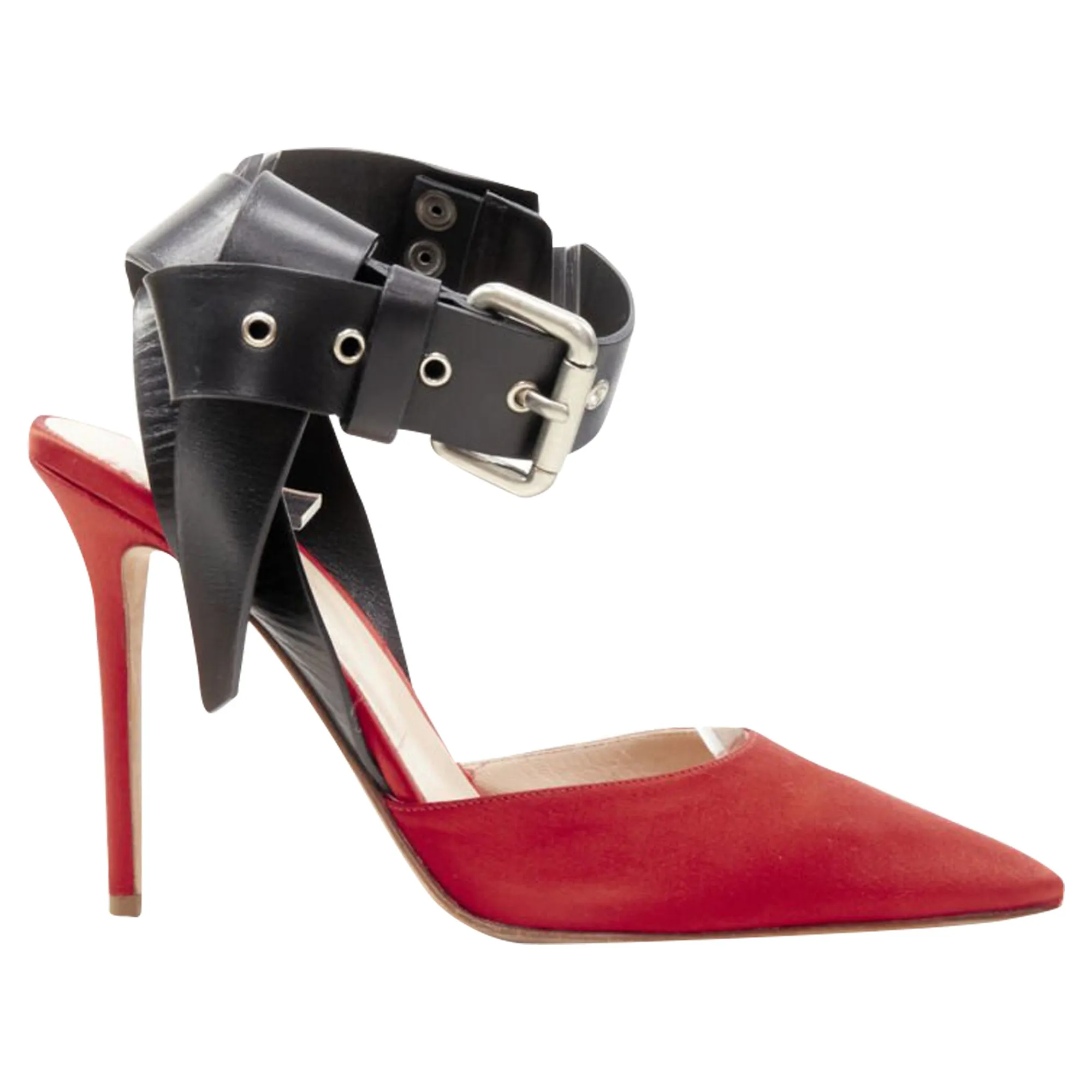 Monse satin punk ankle strap pump Street Attitude