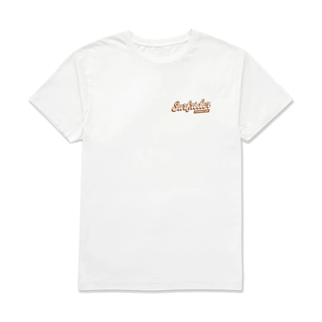 Block Script Tee Classic Trend Look Drop Shoulder Cut