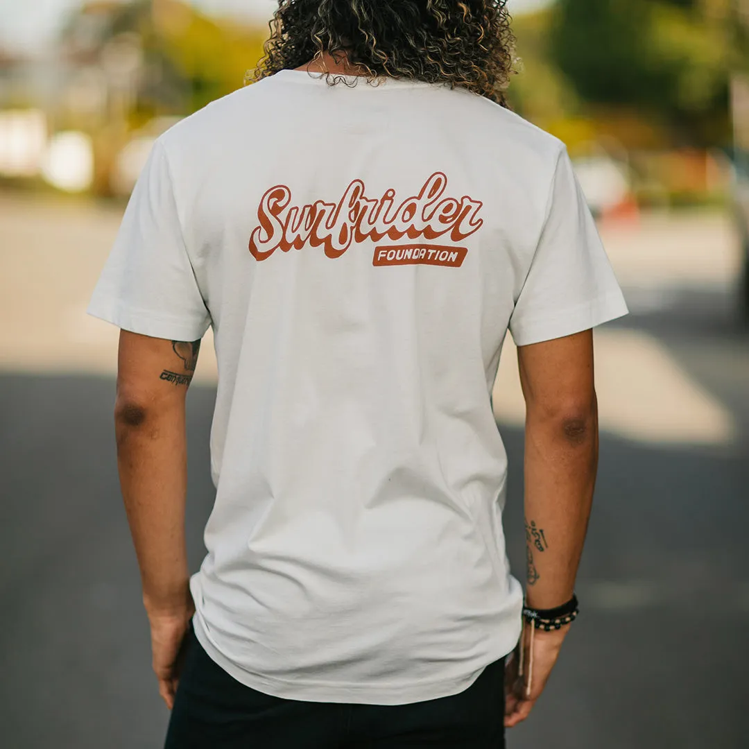 Crew neck classic Block Script Tee