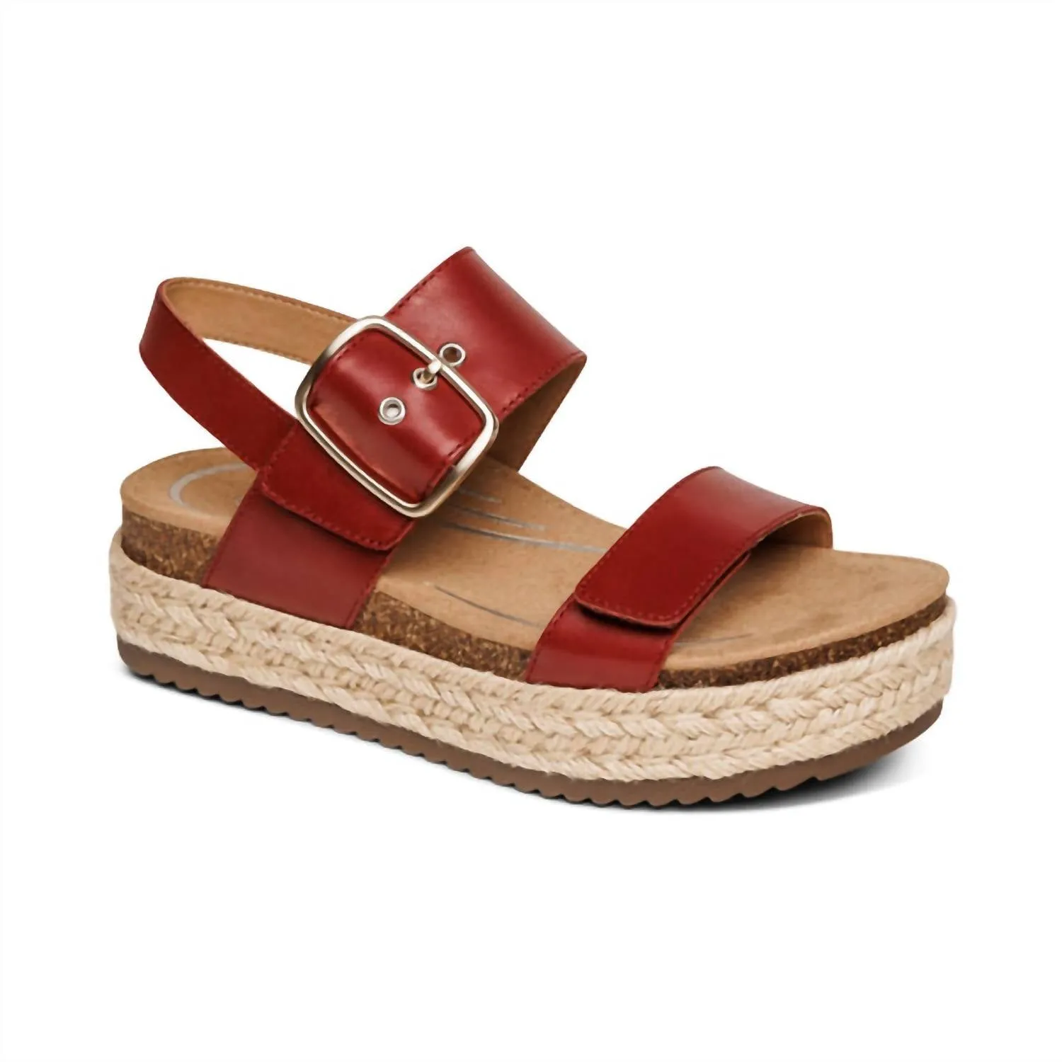 Fashion Trends Bright Mood Women's Vania Sandals In Red