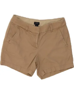J. CREW Womens Chino Shorts US 0 XS W30 Beige Cotton Customizable Design