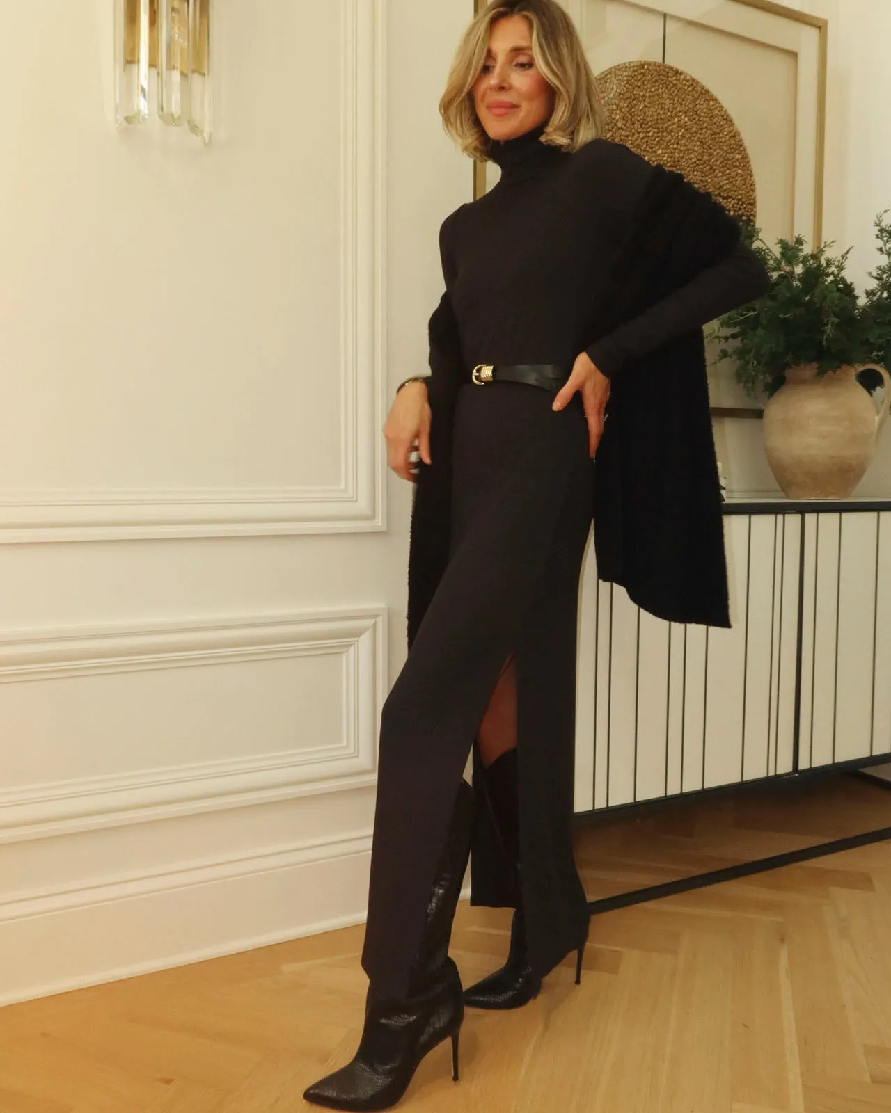 Splendid x @Cellajaneblog Rib Turtleneck Dress EcoFriendlyDye