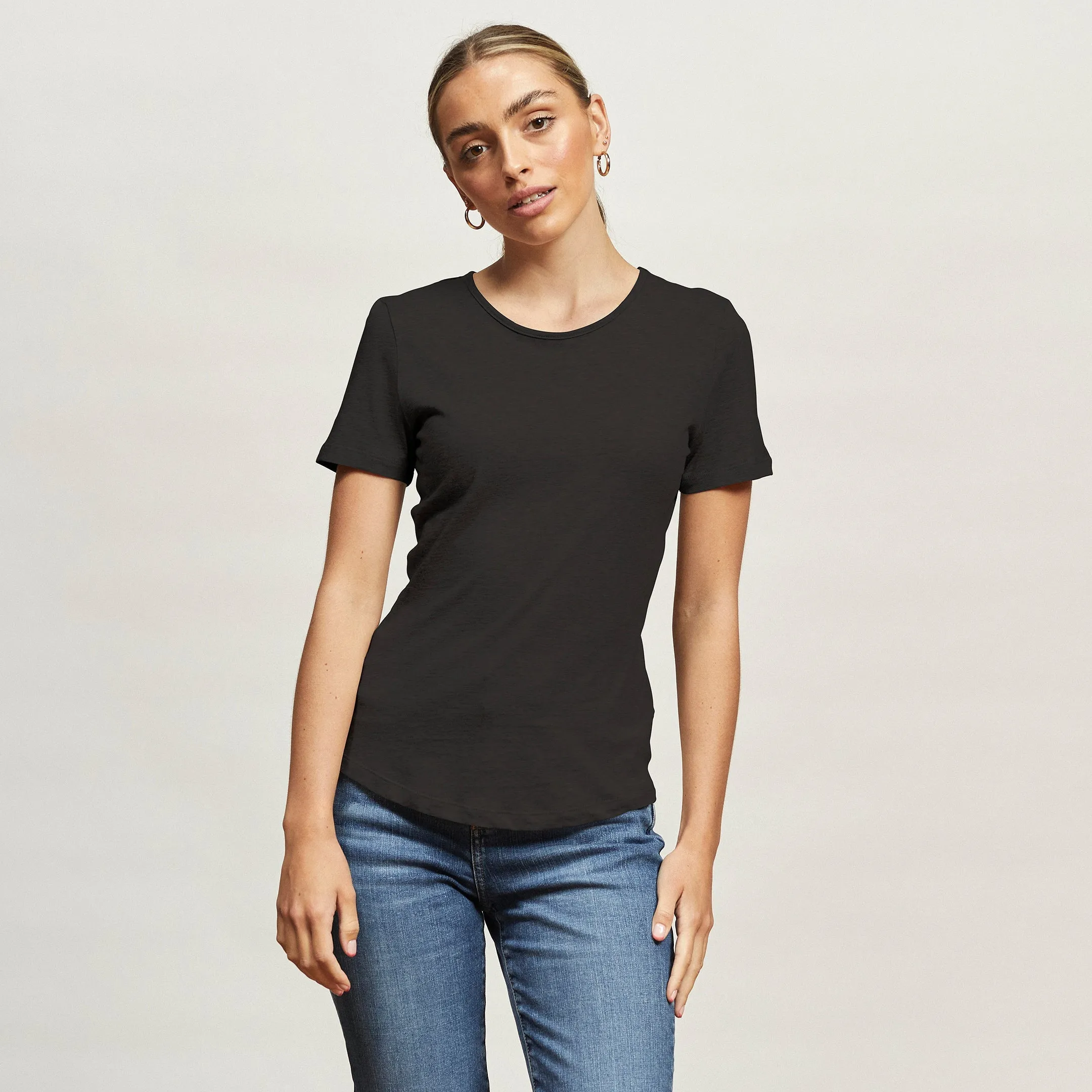Seasonal Wear Light Trend Hemp Crew Tee