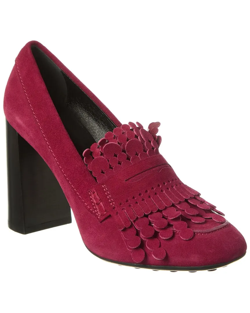 TOD??s Suede Pump Breathable Lining Comfy Sandals