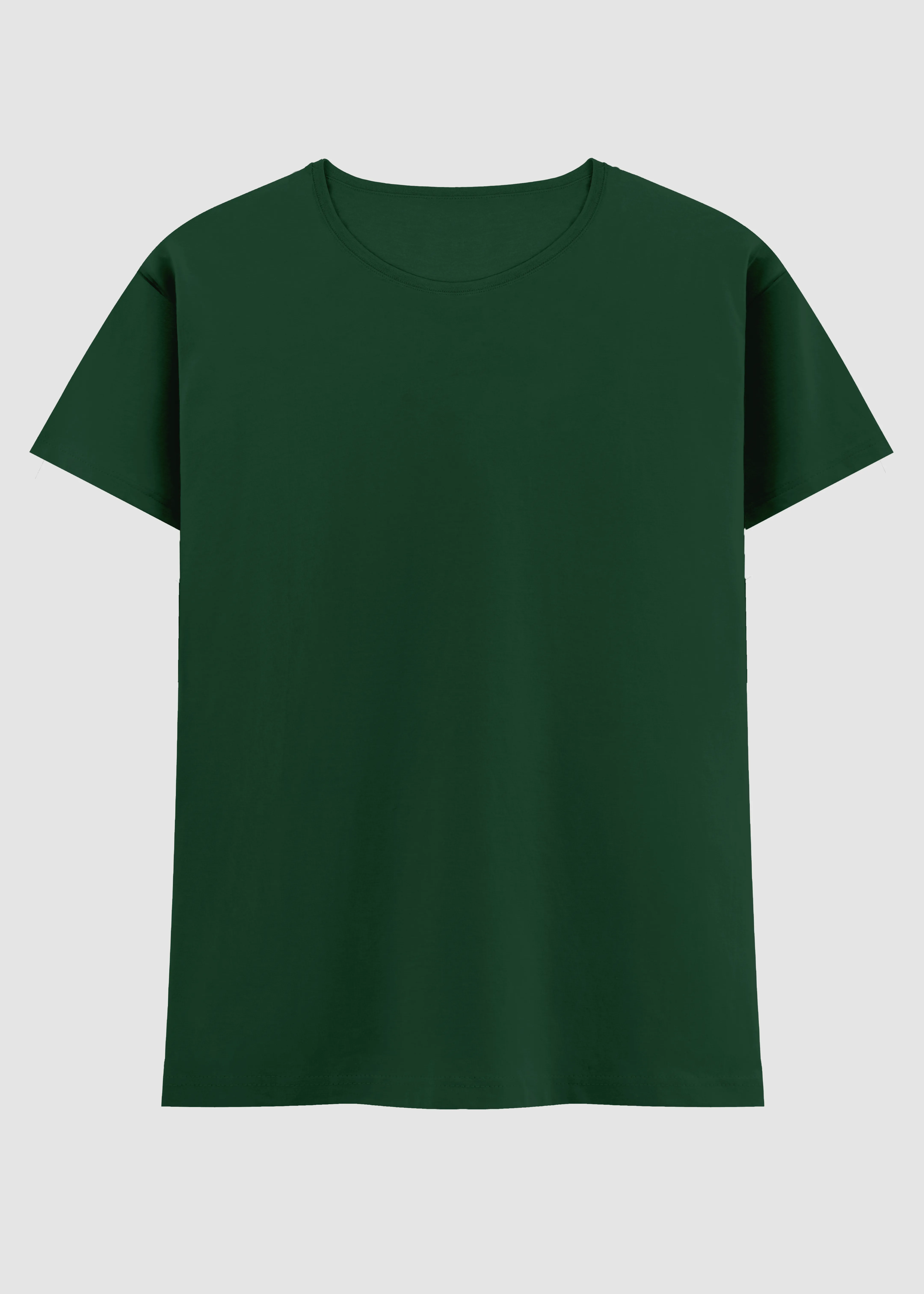 Comfortable And Trendy Bottle Green Women's Classic T-Shirt | FC21
