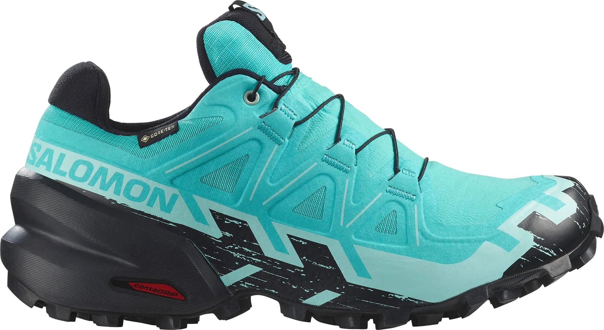 Salomon Speedcross 6 GORE-TEX Womens Trail Running Shoes - Blue Durable Rubber Tread indoor sports lover