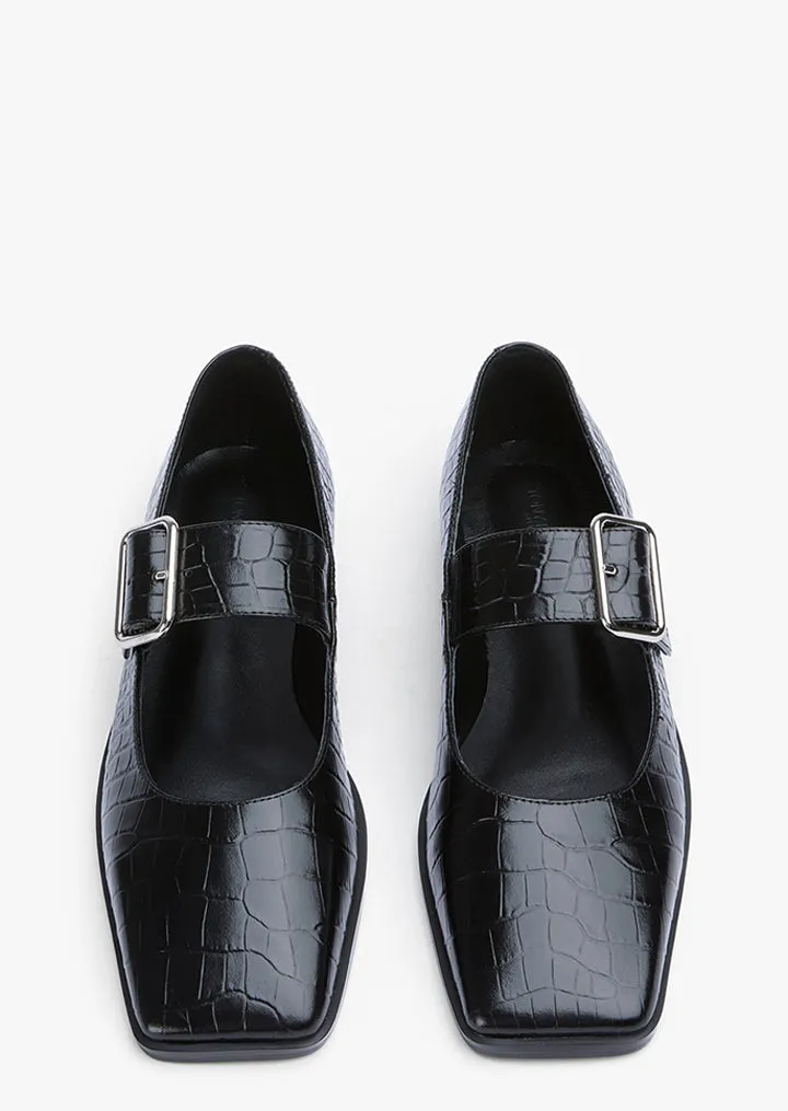 All-Purpose Comfort Brandy Black Croc