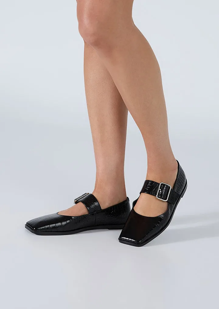 Brandy Black Croc Autumn Soft Farm Mood