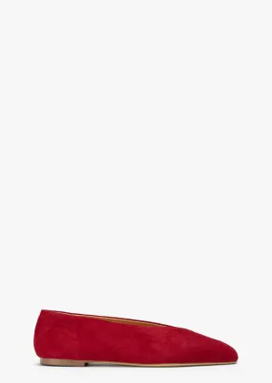 Coast Path Brash Scarlet Suede