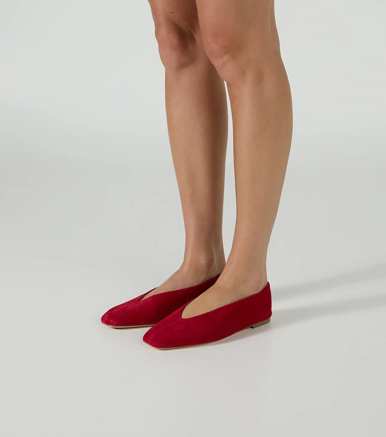 Brash Scarlet Suede Lagoon Step