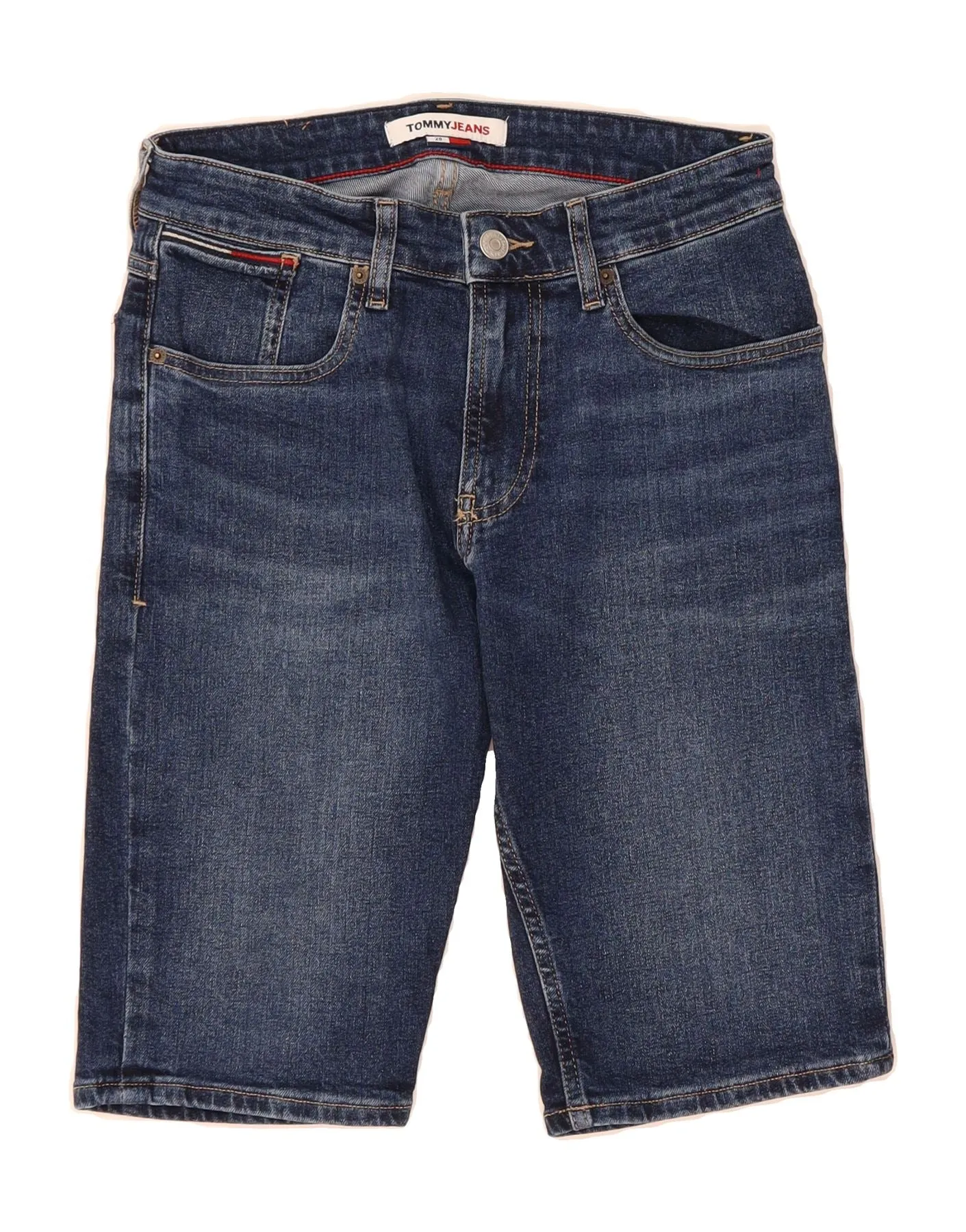 Nautical Look Button-up TOMMY HILFIGER Womens Denim Shorts W28 Medium  Blue Cotton