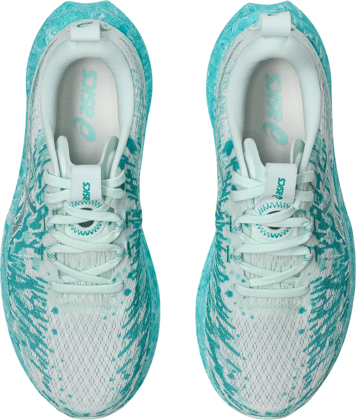 Asics Noosa Tri 16 Womens Running Shoes - White running with a cushioned midsole hook - and - loop