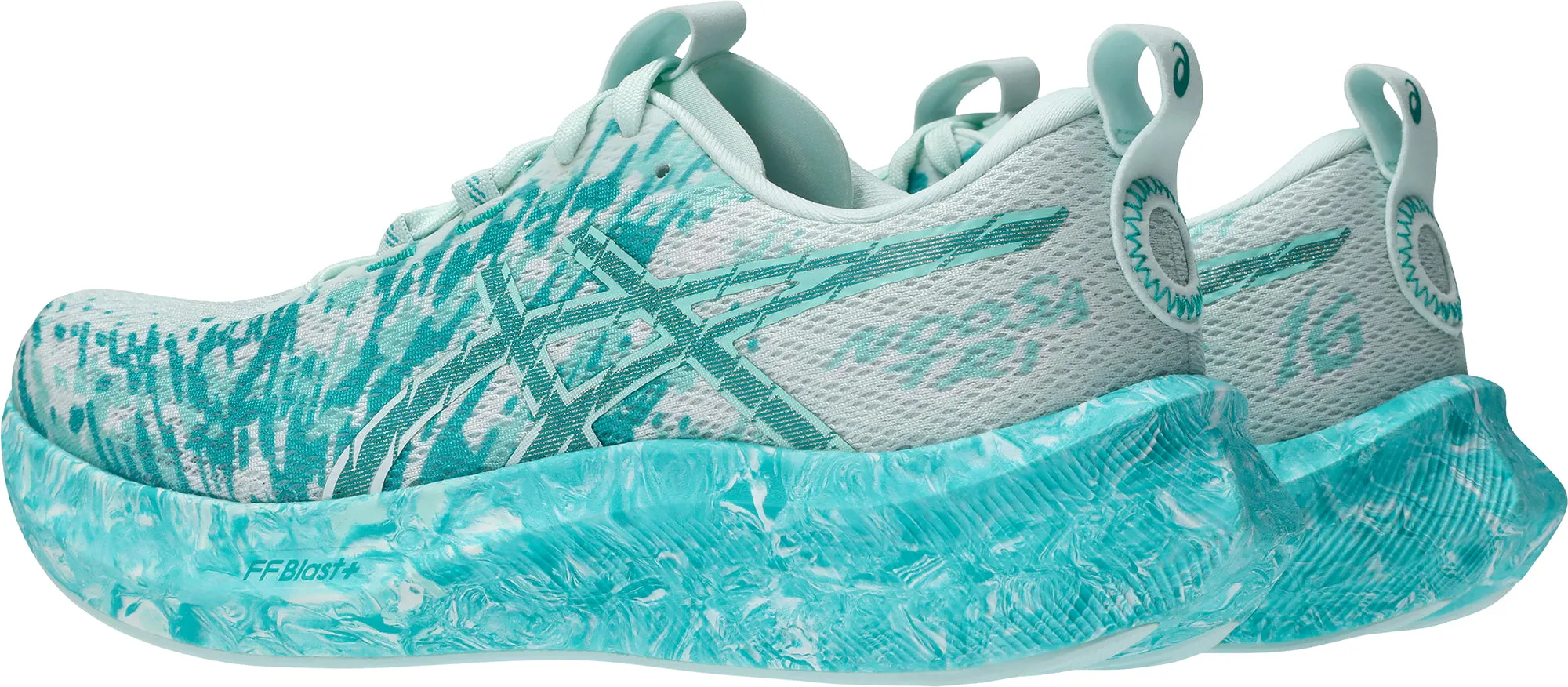 Foam Boundary Structure Anti Odour Technology Asics Noosa Tri 16 Womens Running Shoes - White