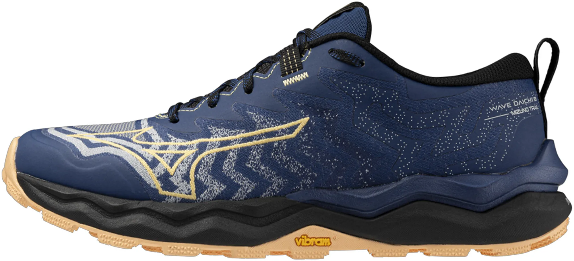 Dynamic Fit Lacing Mizuno Wave Daichi 8 Womens Trail Running Shoes - Blue