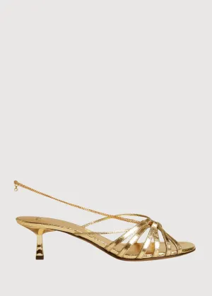 Special Occasion Shoes Women's Nico Kitten Heel Sandal In Gold