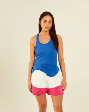 Dessie Vest Electric Blue Body Mapping Zones