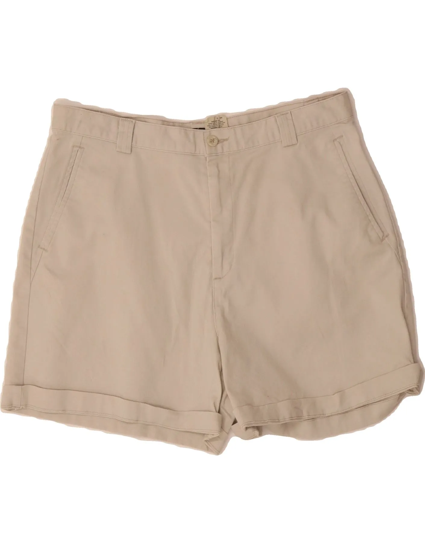 DOCKERS Womens Chino Shorts US 14 XL W34  Beige Cotton Denim Blend
