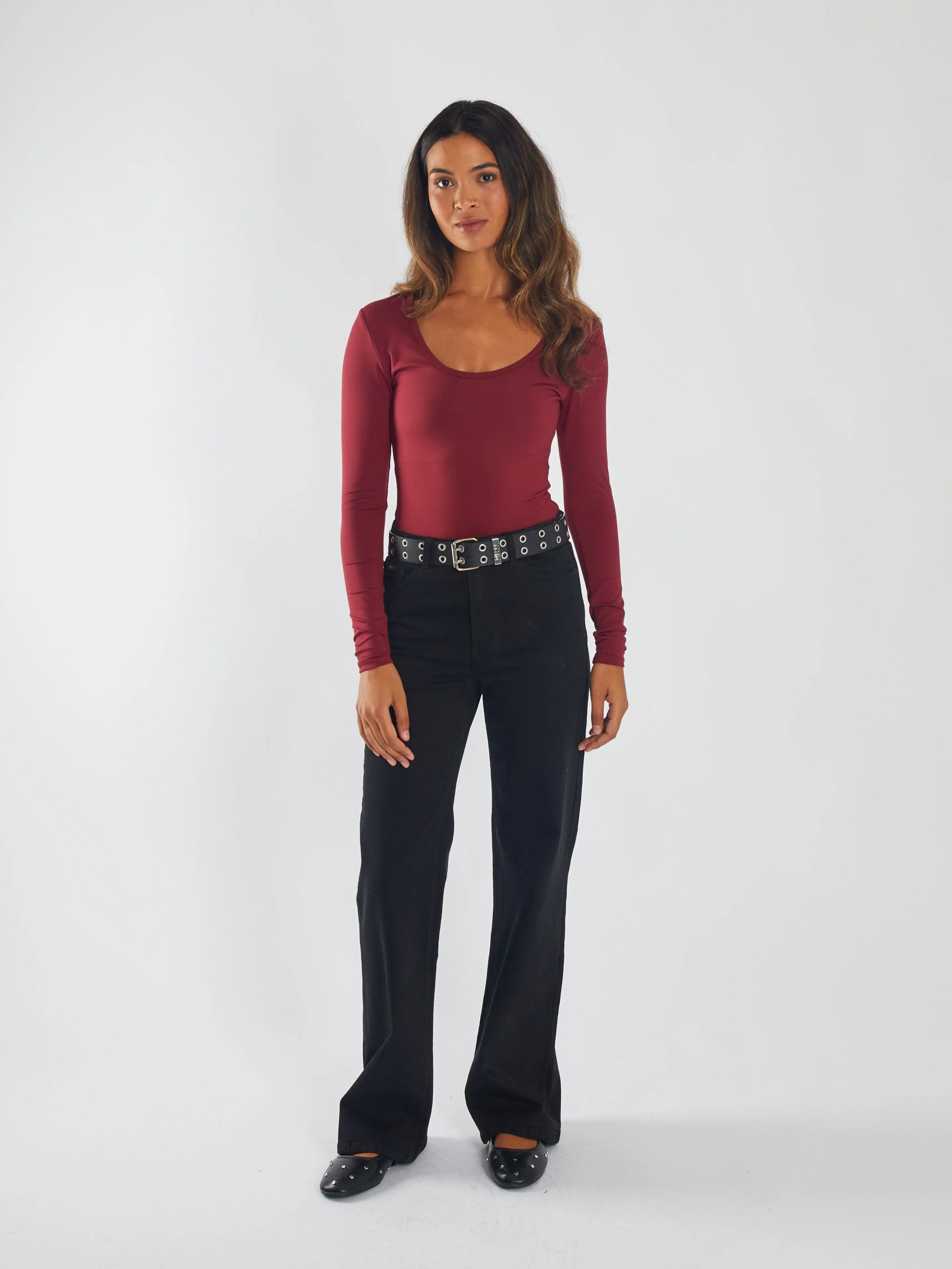Brianne Bodysuit Cherry Lacquer NoRubEdging