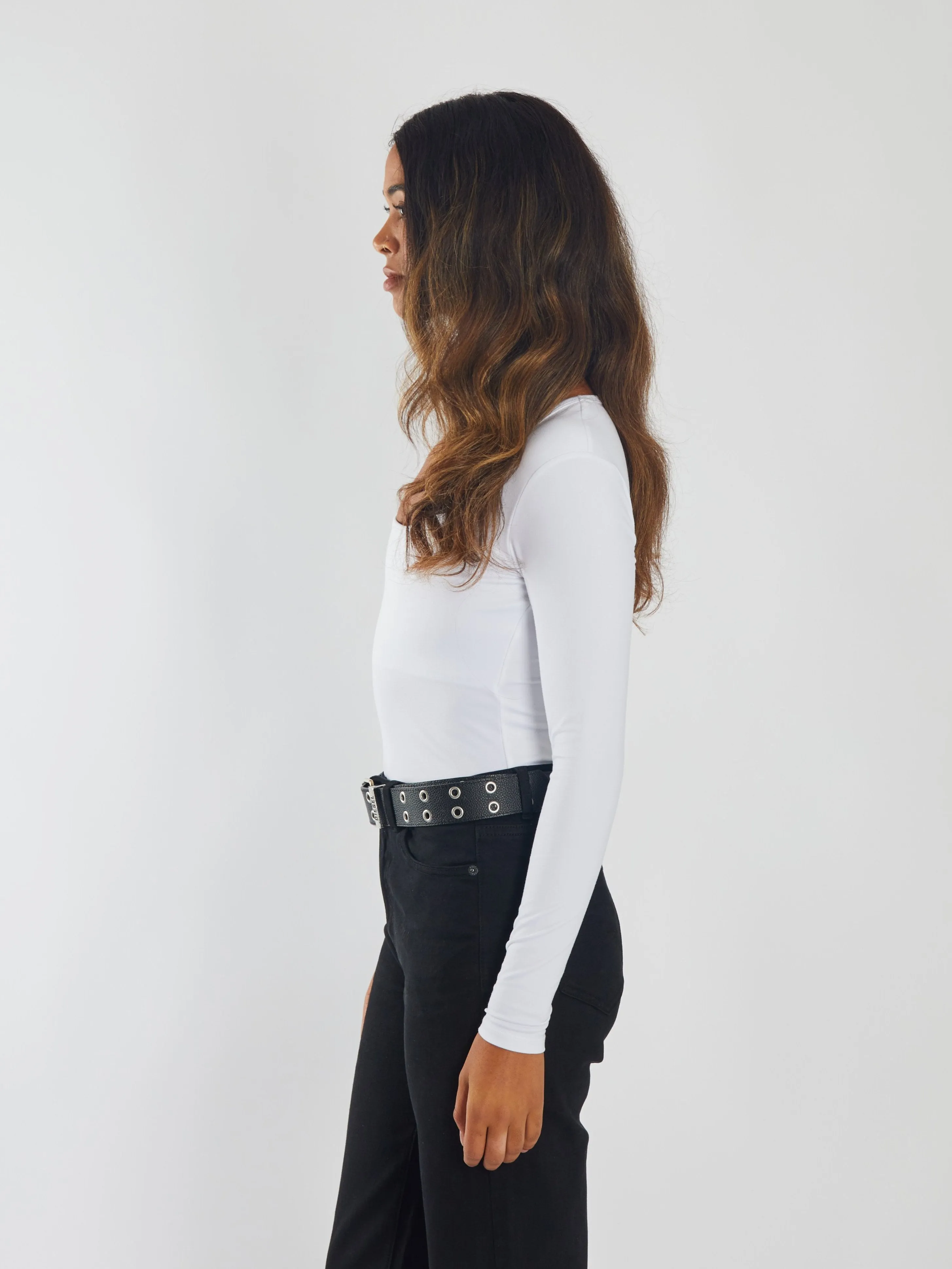 StaticResistantLining Multi-Purpose Wear Brianne Bodysuit White