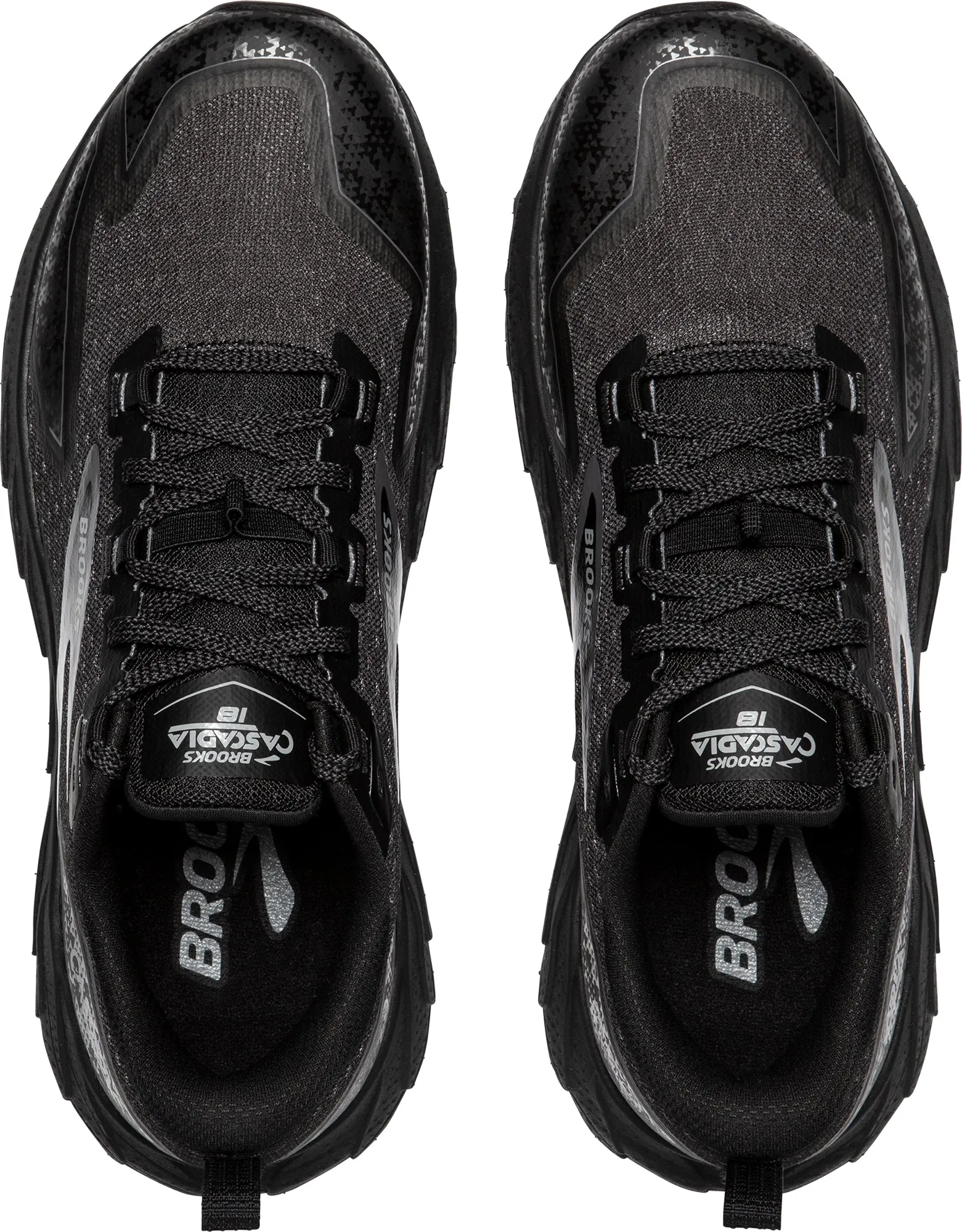 Brooks Cascadia 18 Womens Trail Running Shoes - Black rubber - outsole - traction shoes evening runner