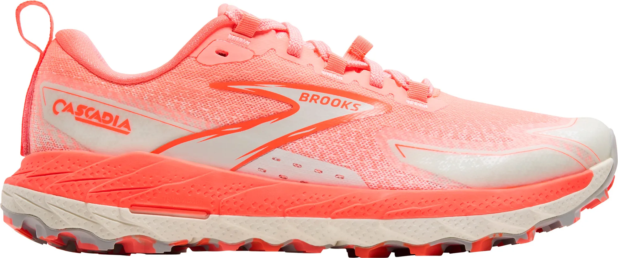Cross-training tool Breathable collar Brooks Cascadia 18 Womens Trail Running Shoes - Orange