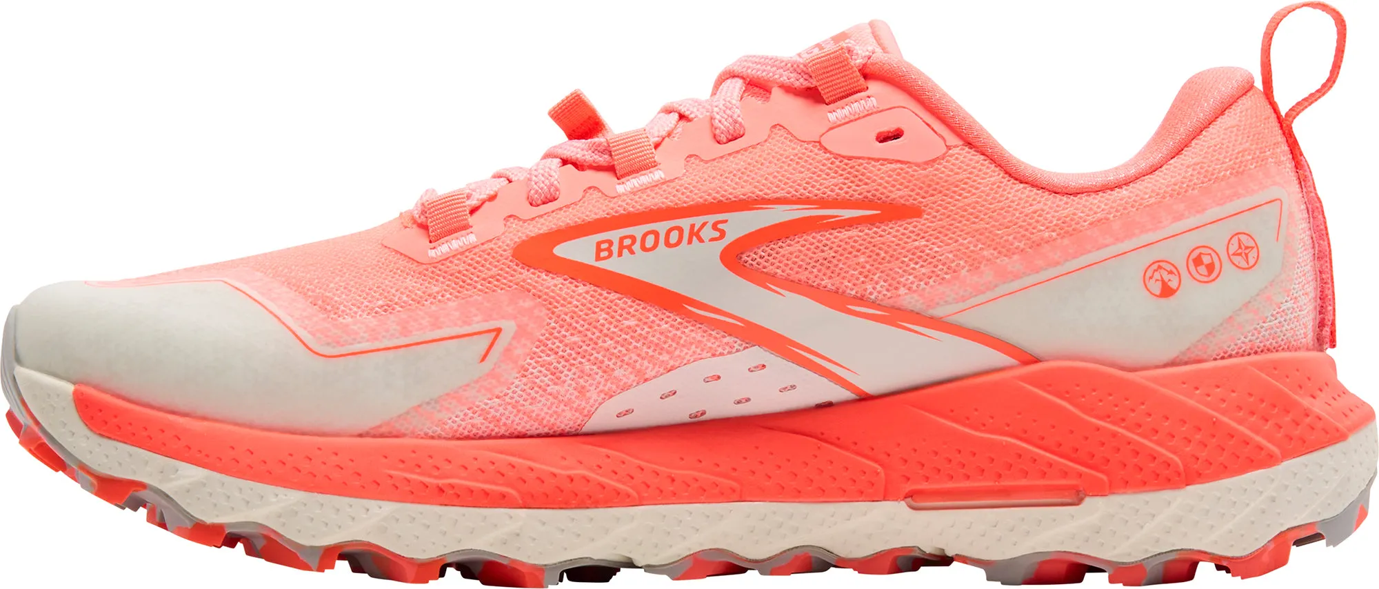Brooks Cascadia 18 Womens Trail Running Shoes - Orange Responsive Foam Layer foot - power running shoes
