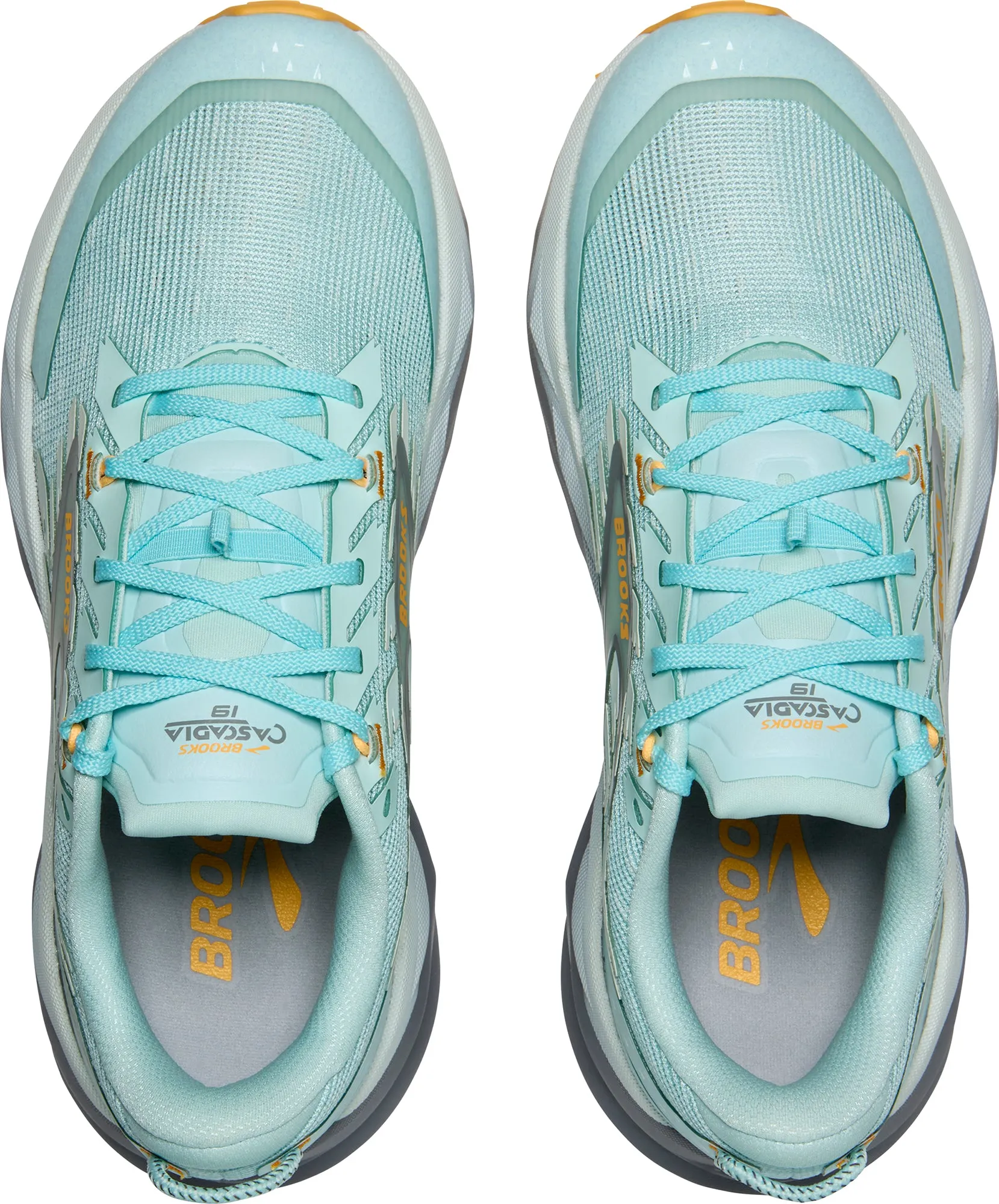 Brooks Cascadia 19 Womens Trail Running Shoes - Blue adapt to different terrains Compression Zoned Support