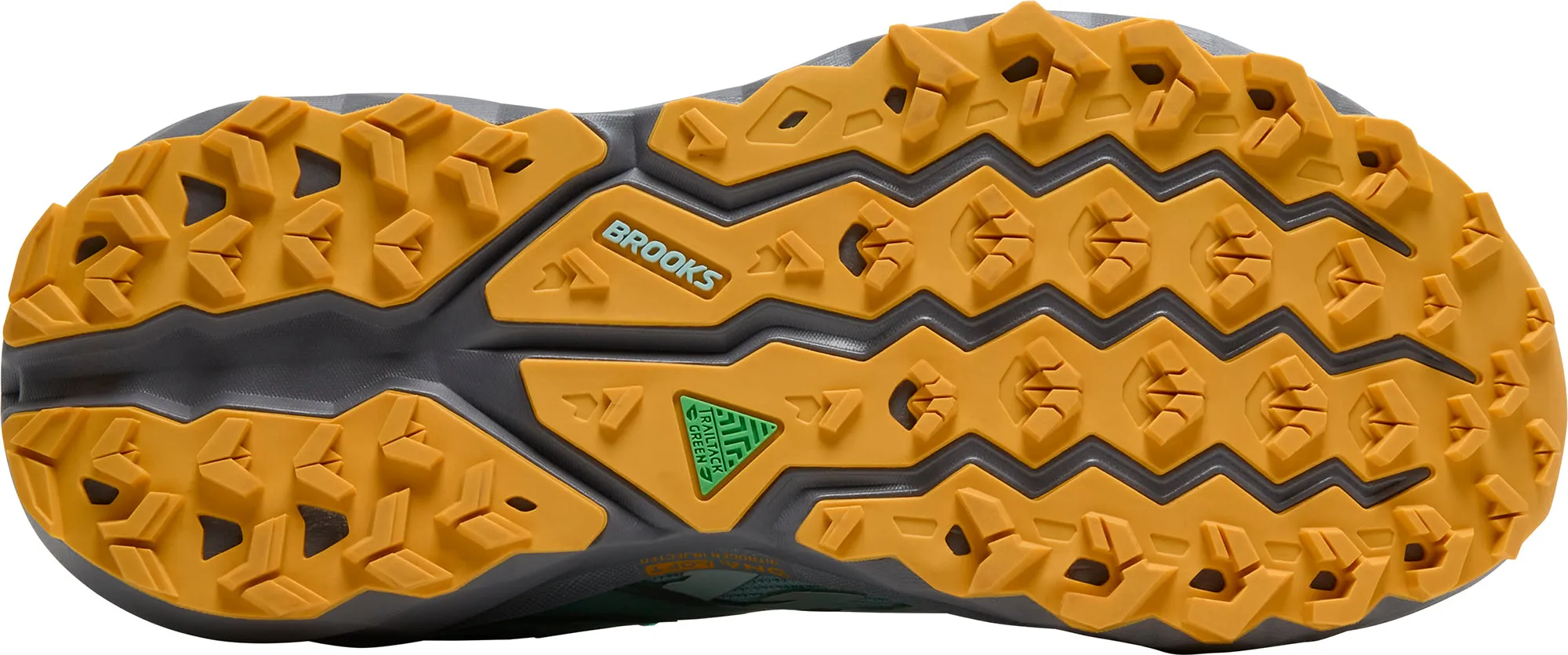 Brooks Cascadia 19 Womens Trail Running Shoes - Blue Enhanced Shock Diffusion running with a backpack