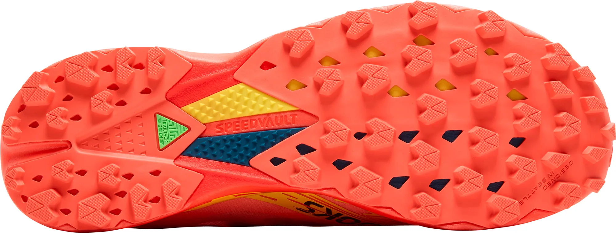 Fitness Performance Contoured Ankle Collar Brooks Catamount Agil Trail Running Shoes - Orange