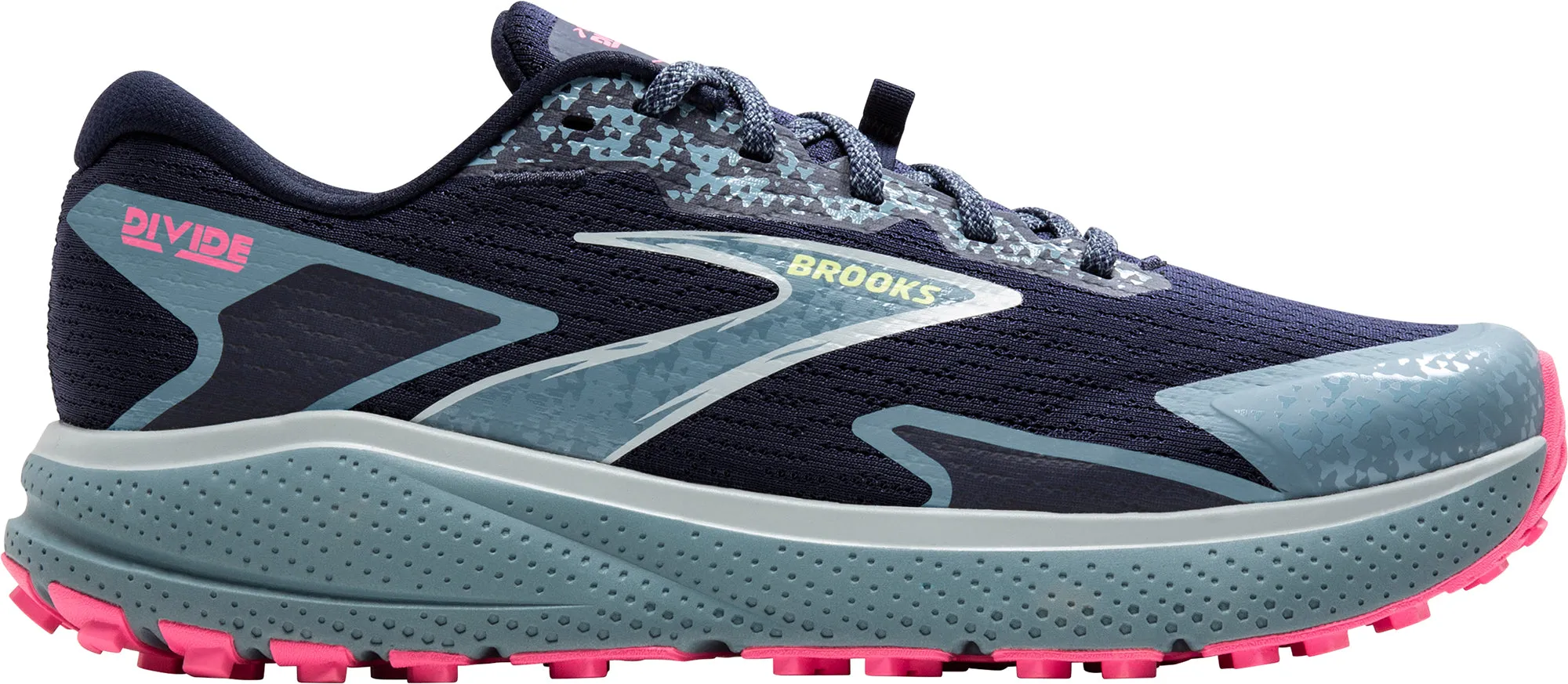 SlipOnConvenience Brooks Divide 5 Womens Trail Running Shoes - Blue