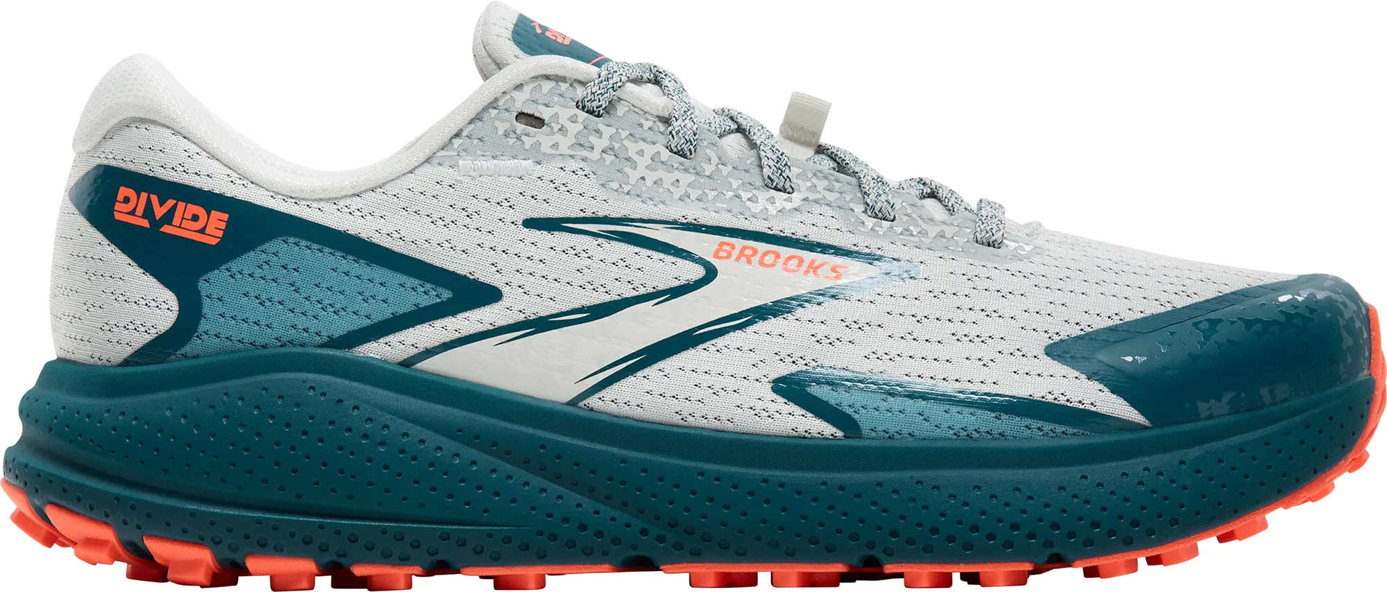 Brooks Divide 5 Womens Trail Running Shoes - Blue Stable Heel Cup day - running shoes