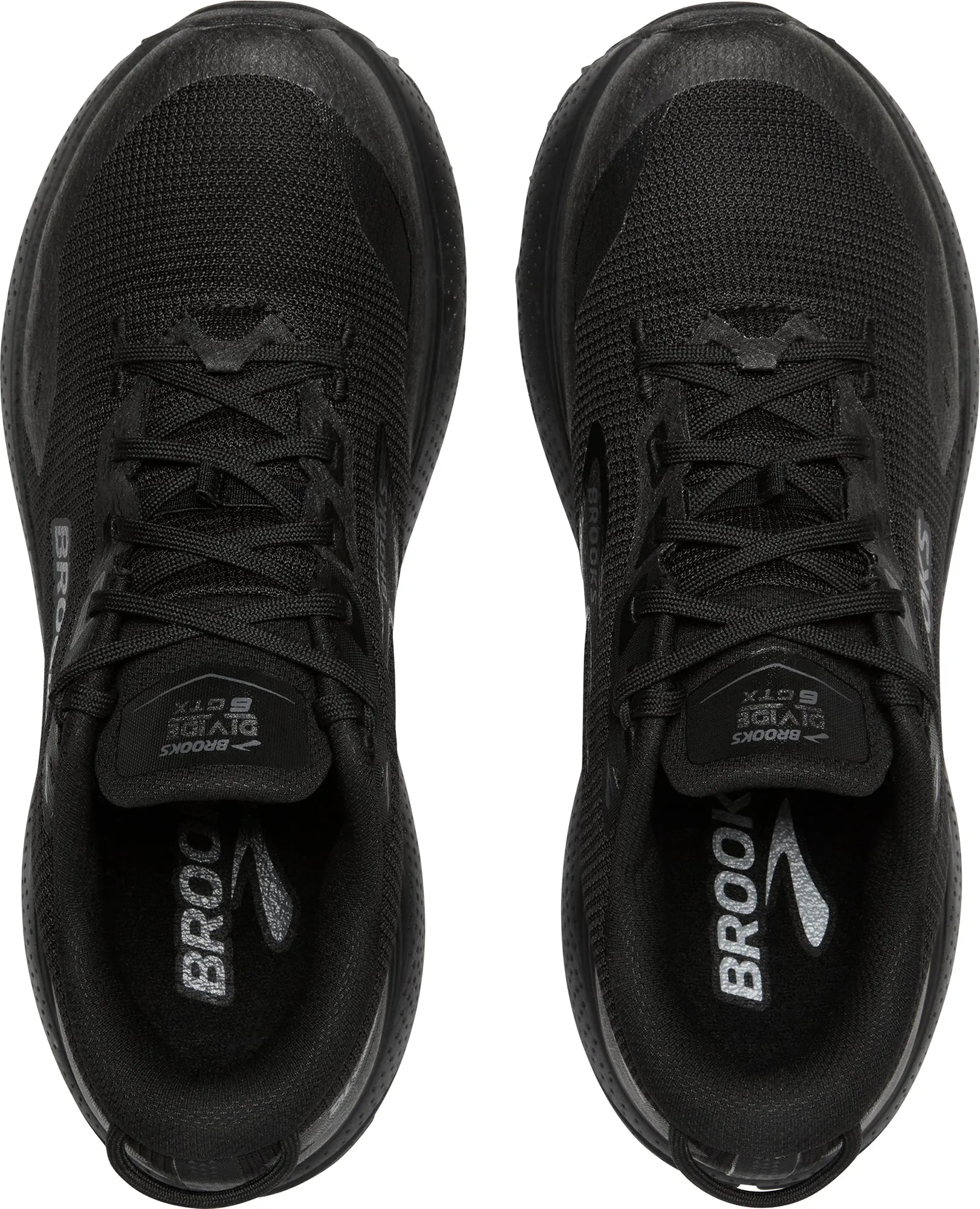 Tear Resistant Layer Airflow Optimized Mesh Brooks Divide 6 GORE-TEX Womens Trail Running Shoes - Black