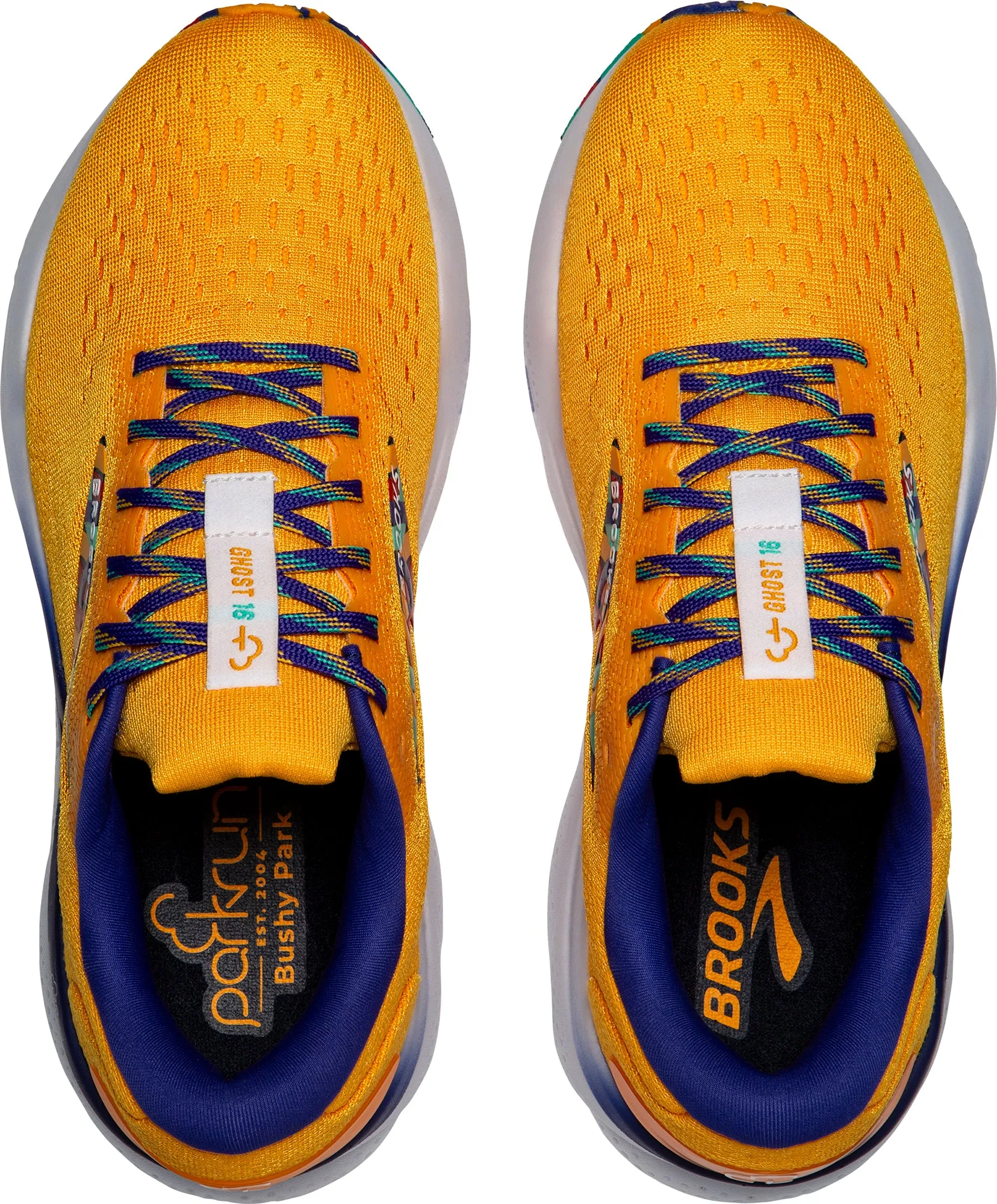 Dynamic Flex System Secure Closure Brooks Ghost 16 Womens Running Shoes - Orange