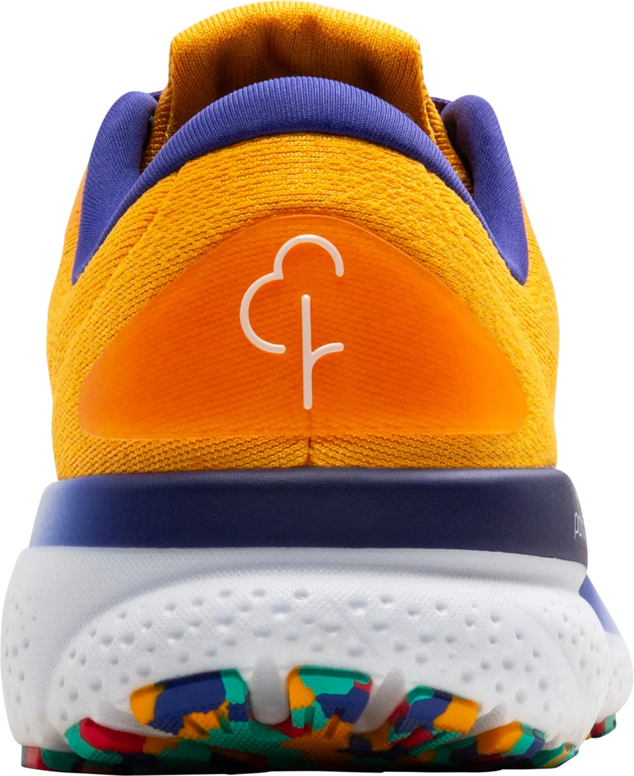 Contoured Insole Design Brooks Ghost 16 Womens Running Shoes - Orange