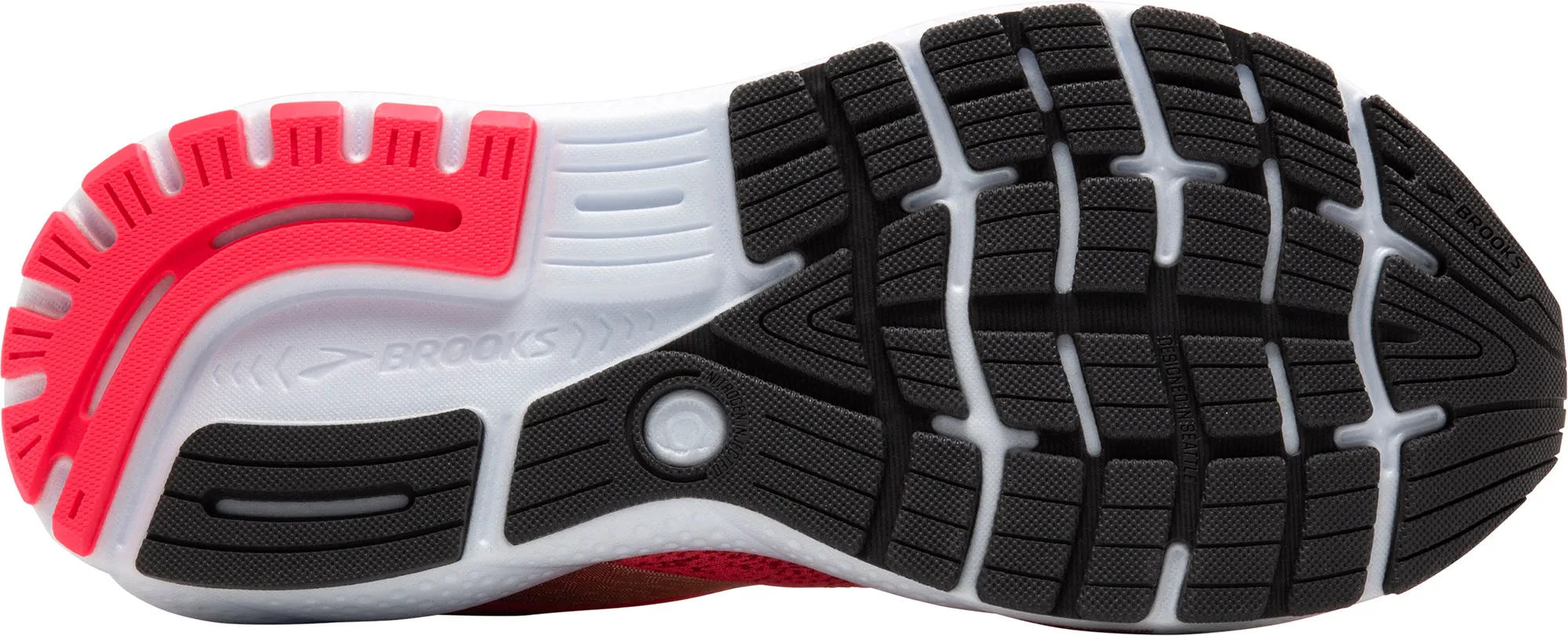 Brooks Ghost 16 Womens Running Shoes - Pink Torsional Flex Tech