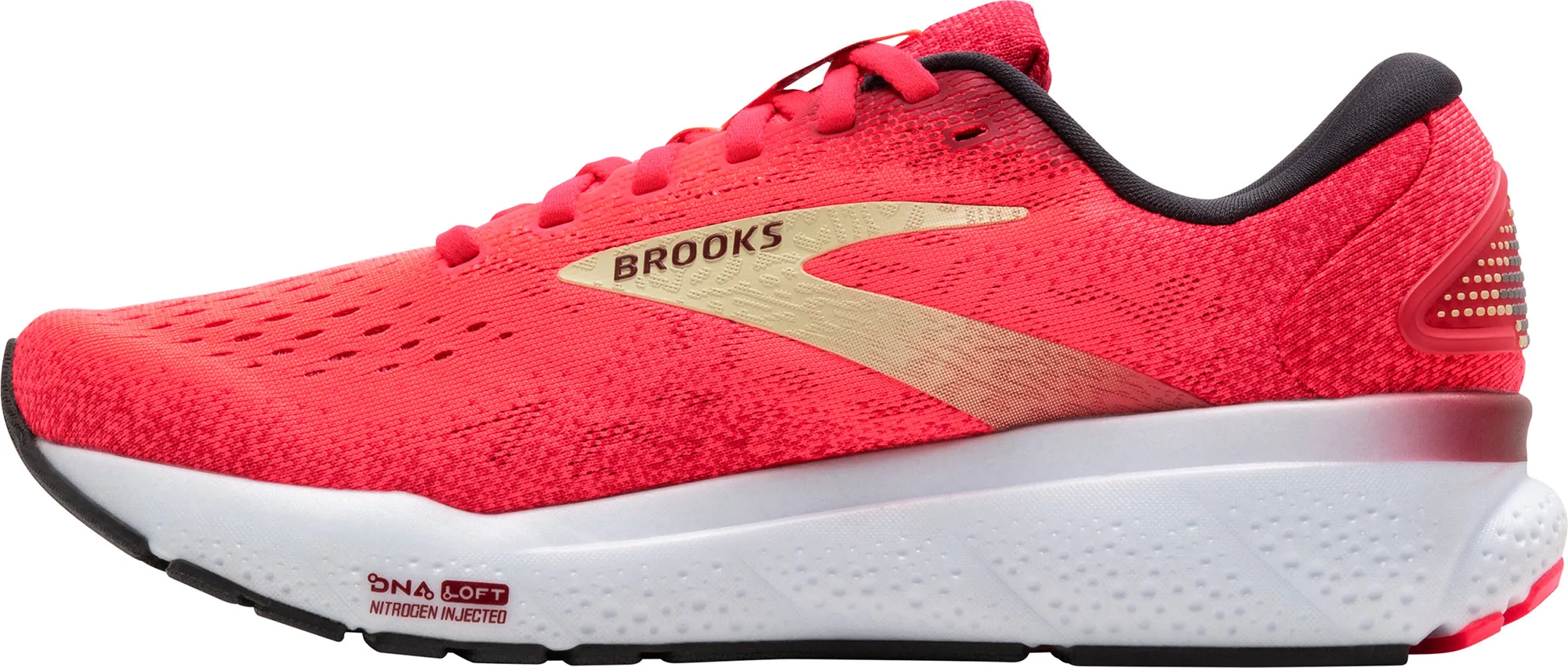 Dual Density Outsole Brooks Ghost 16 Womens Running Shoes - Pink