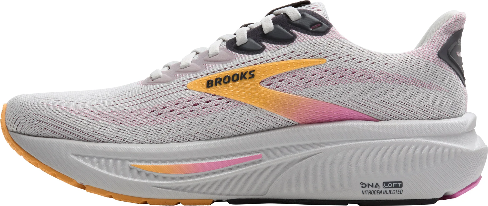 Brooks Ghost 17 Womens Running Shoes - Grey Stress - relief
