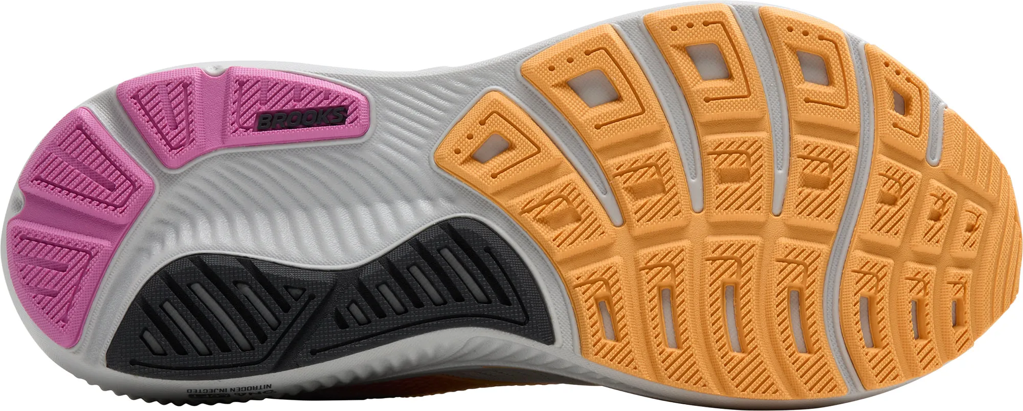 Brooks Ghost 17 Womens Running Shoes - Grey Knit Construction impact - resistant midsole shoes